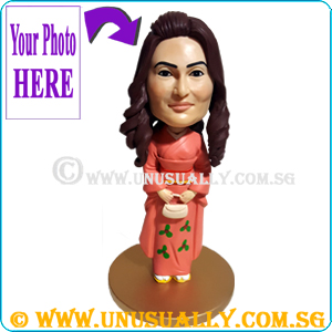 Custom 3D Sweet Lady In Pink Kimono Figurine